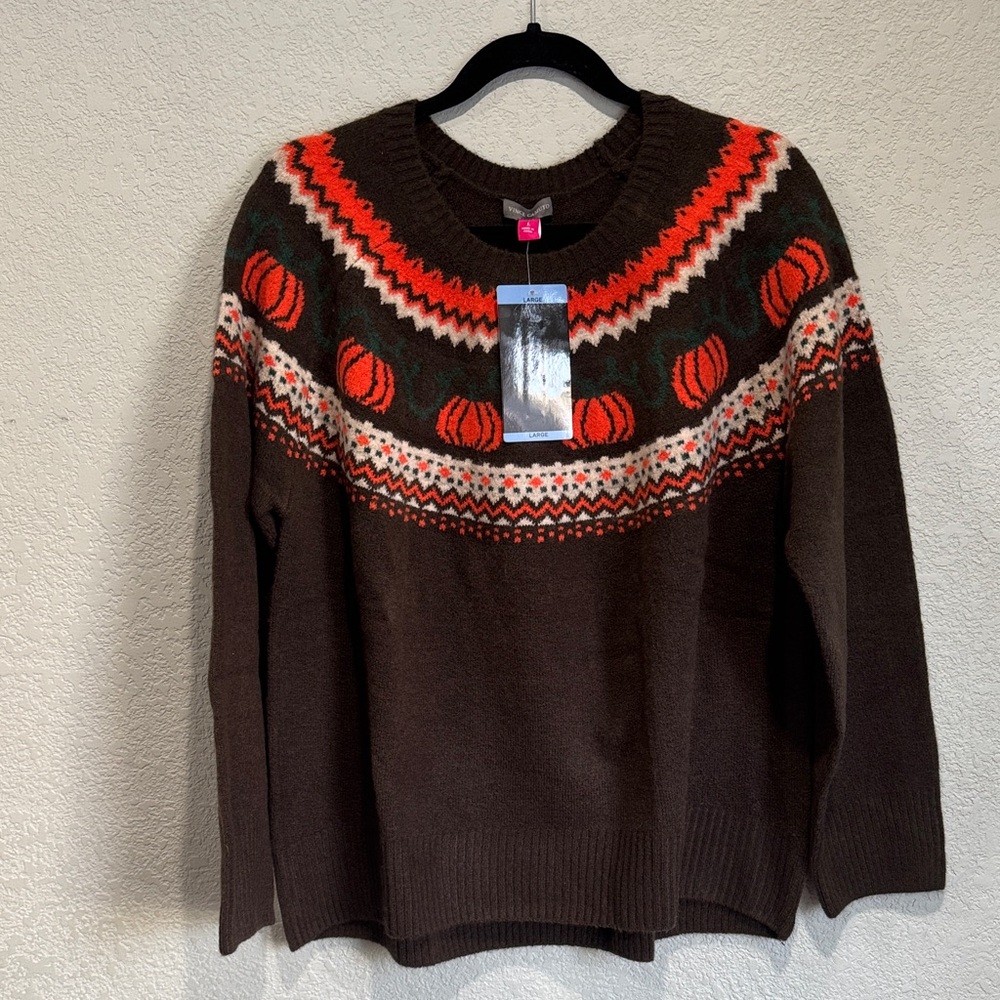 VINCE CAMUTO Pumpkin Pullover Sweater - Picture 2 of 7
